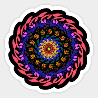 Colorful mandala art design Sticker